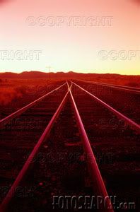 railroad tracks photo: Railroad Tracks at Dusk railroad-tracks-dusk_AA021410.jpg