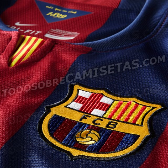 14BARCALEAK4 Leaked! This is Barcelonas new home shirt for 2014/2015 [picture]