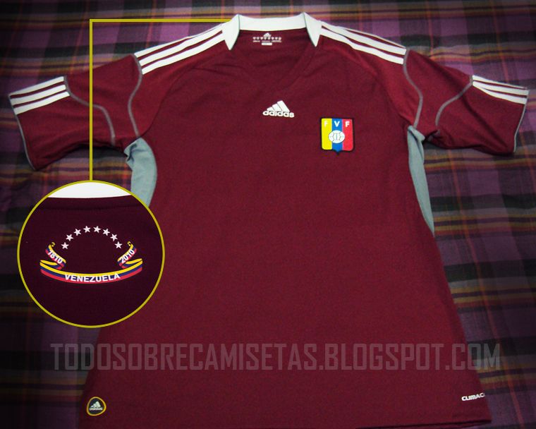 Médula ósea Esencialmente Patético Camiseta Titular Adidas de Venezuela 10/12 - Todo Sobre Camisetas