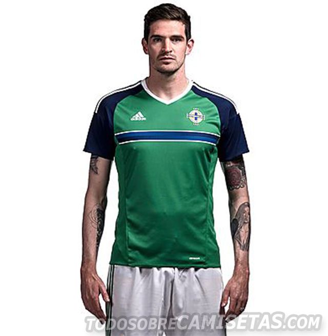 Northern Ireland Euro 2016 Home Kit by Adidas