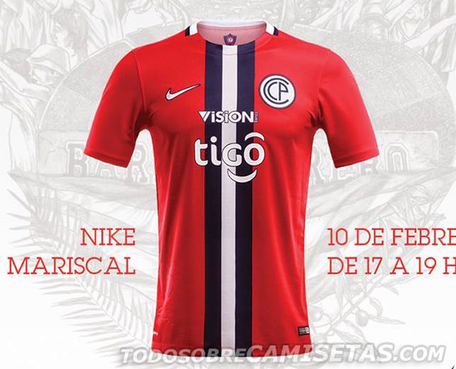 Camiseta Nike de Cerro Porteño 2016