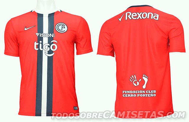 Camiseta Nike de Cerro Porteño 2016