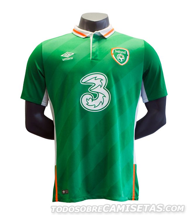 Ireland Umbro Euro 2016 Home Kit