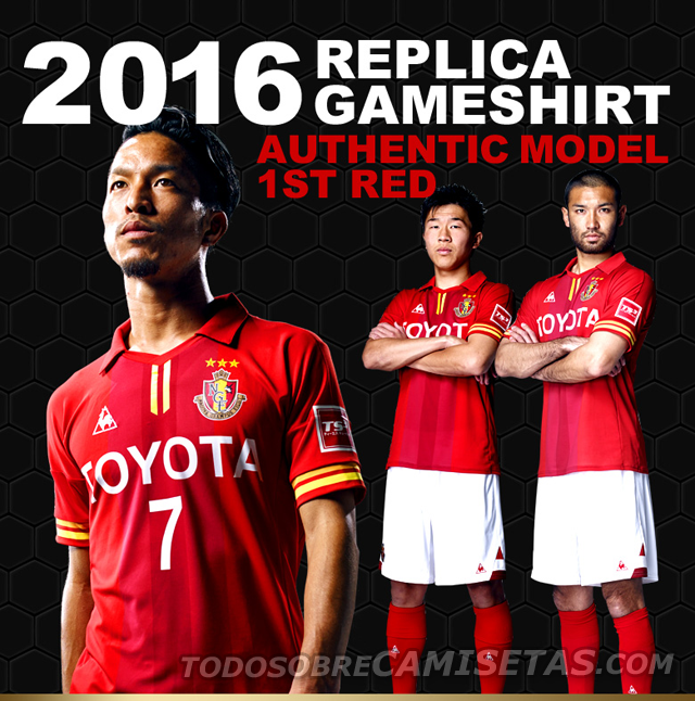 Nagoya Grampus Le Coq Sportif Kit 2016