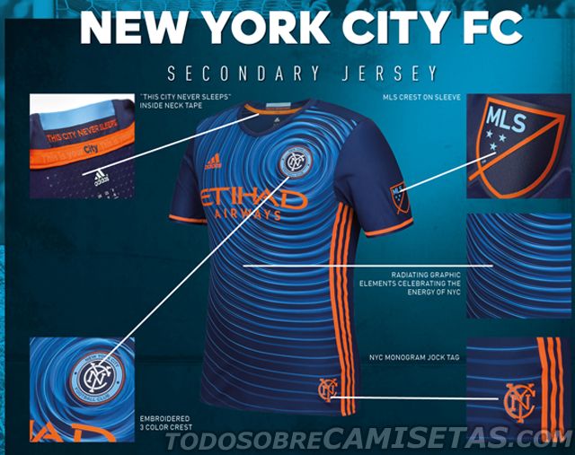 New York City adidas away jersey 2016