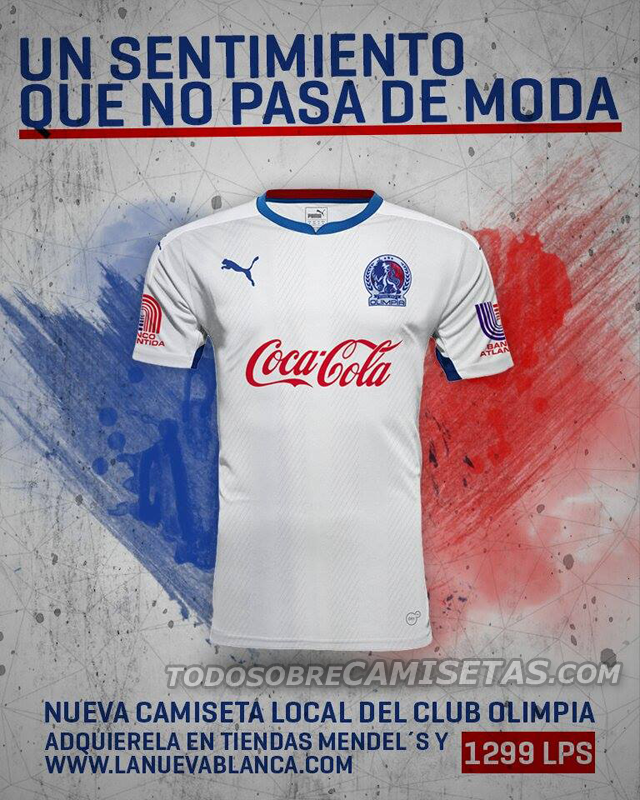 Camisetas Puma de Olimpia de Honduras 2016