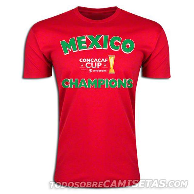 Camisetas Mexico campeón Copa CONCACAF 2015
