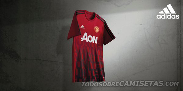 Manchester United Adidas Pre-Match Shirts 15/16