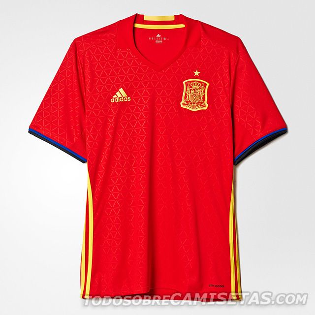 Camiseta titular España Euro 2016