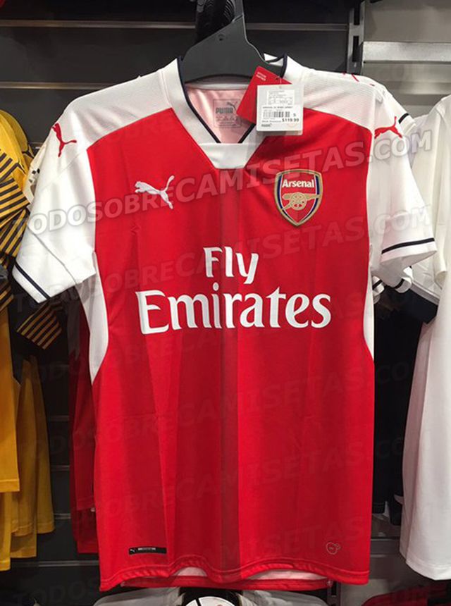 Camisetas Puma del Arsenal 2016-17